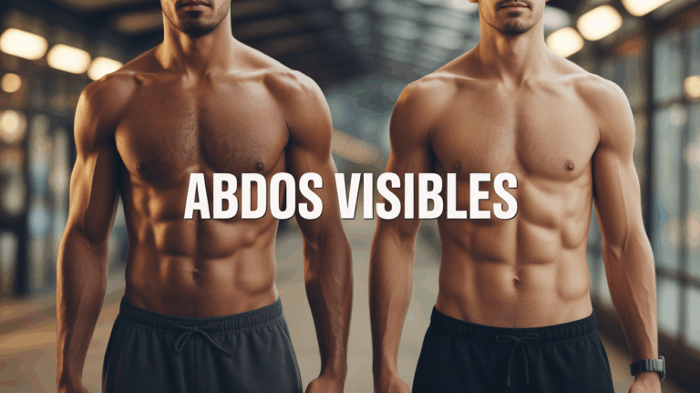 Silhouette torse homme femme abdos visibles