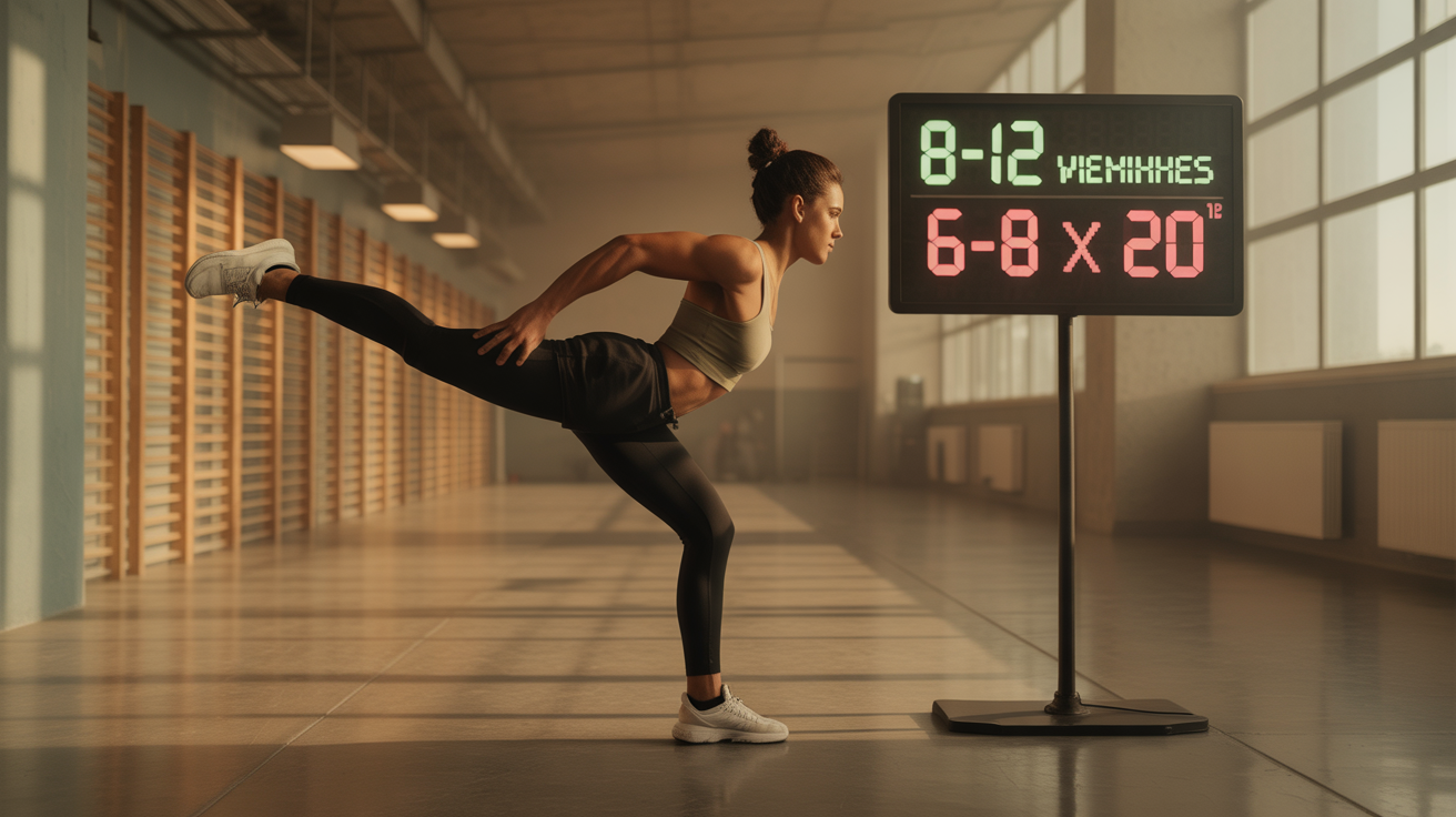 extension mollets debout exercice salle sportive