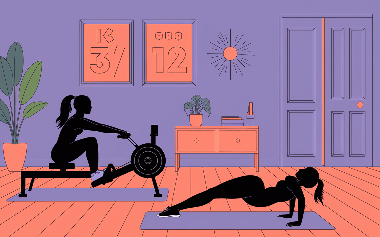 exercices rowing push-up sans materiel pour dos et bras
