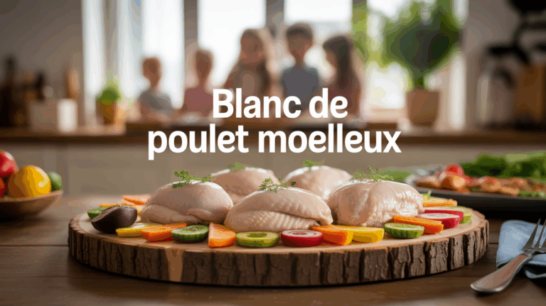 Assiette de blancs de poulet moelleux avec légumes pour repas convivial
