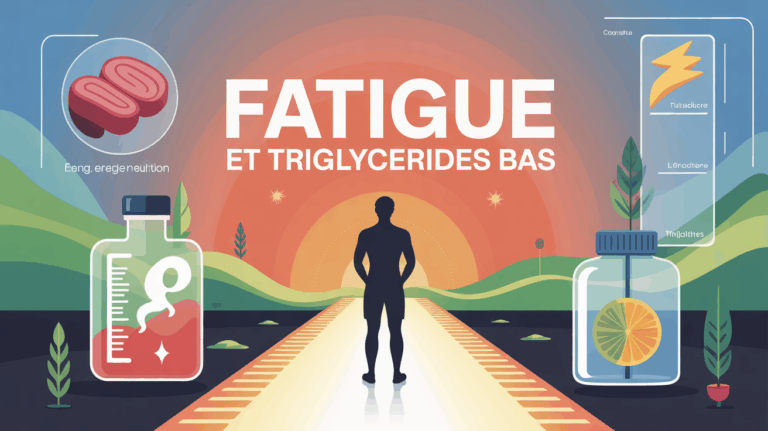 silhouette fatigue triglycerides bas chemin energie