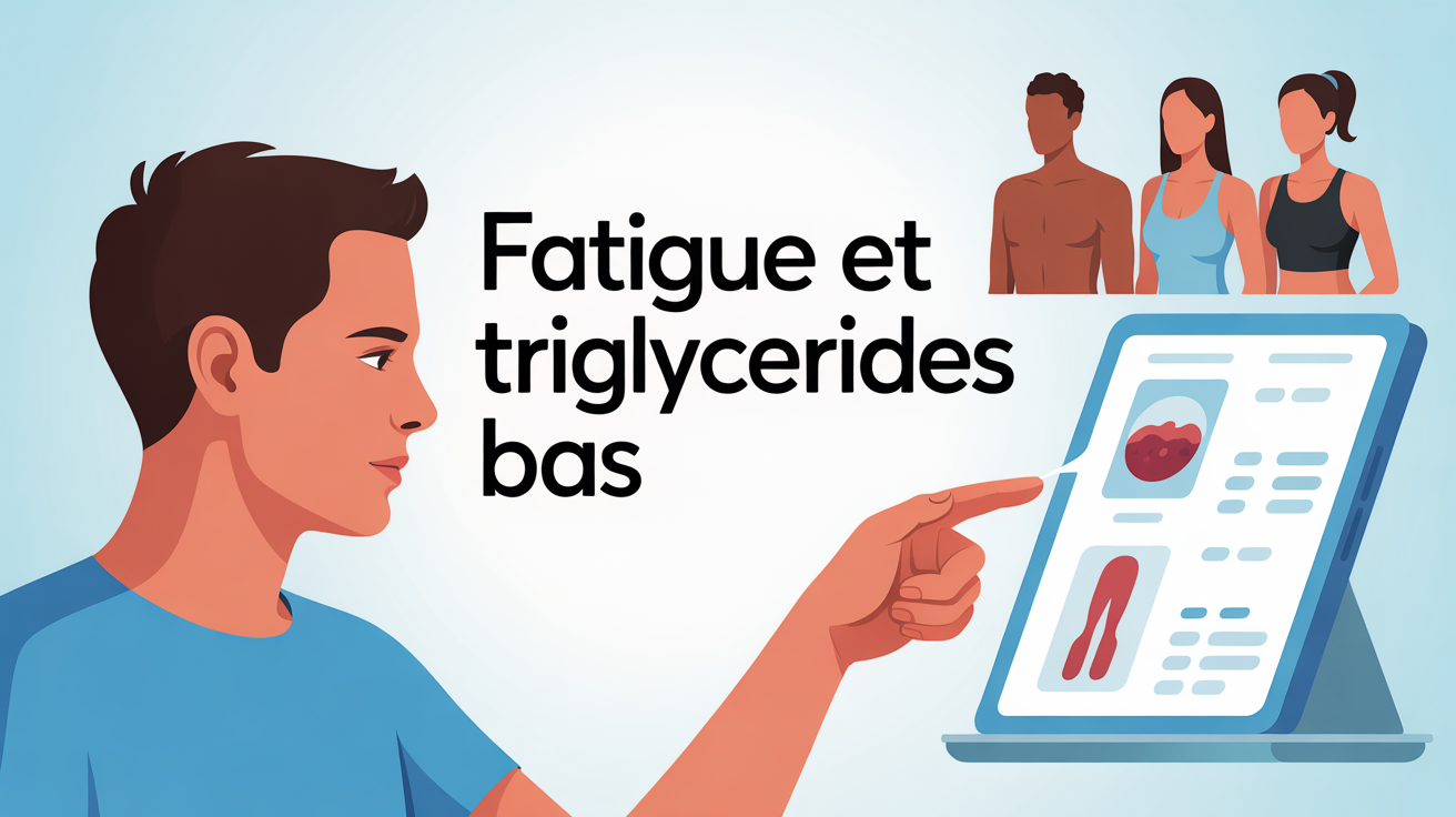 Fatigue et triglycerides bas chez adultes et sportifs