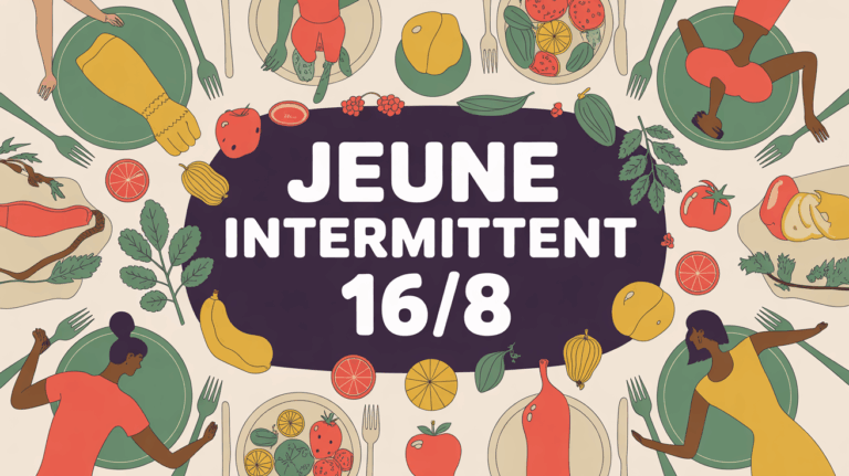table jeune intermittent 16 8 avec fruits legumes sportifs