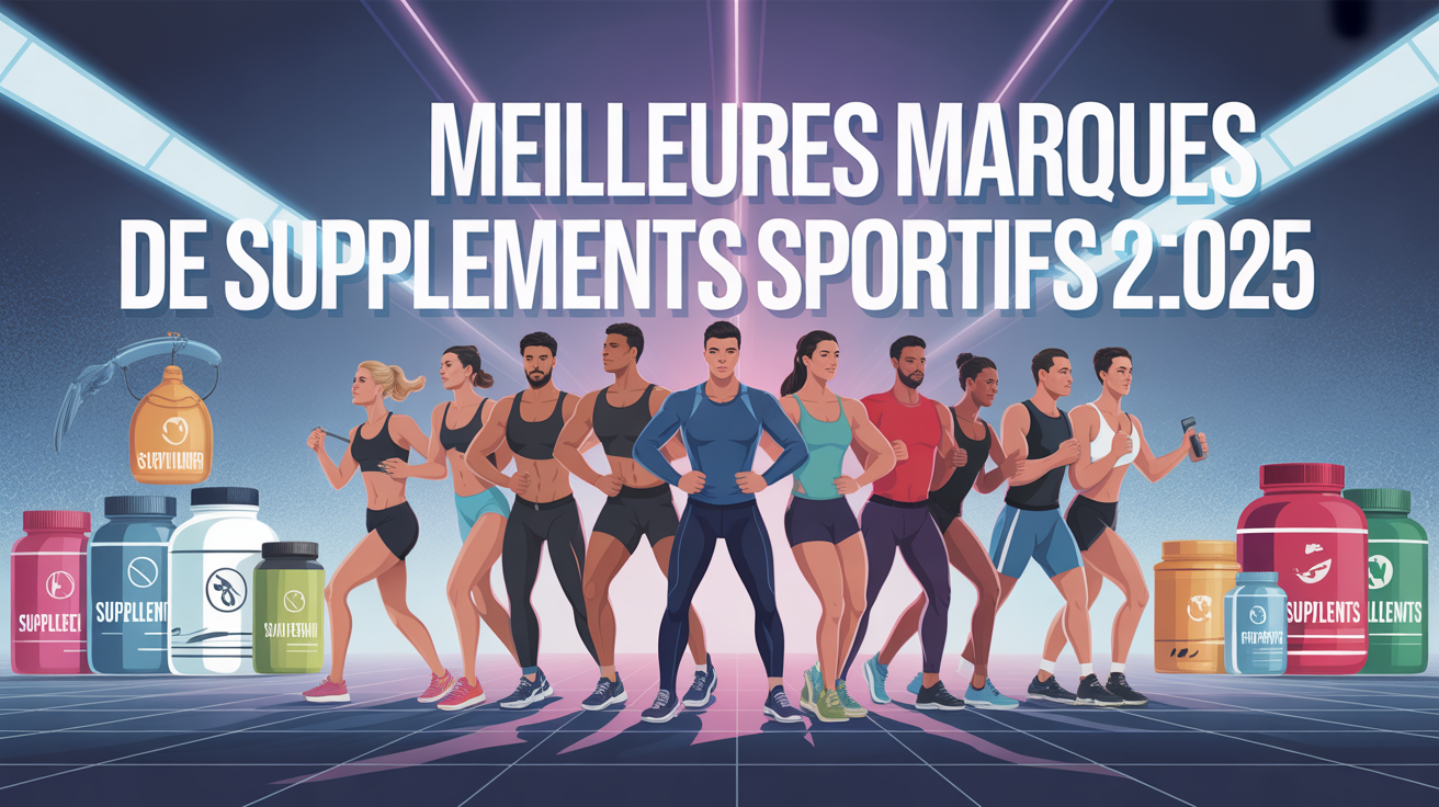 illustration meilleures marques supplements sportifs 2025