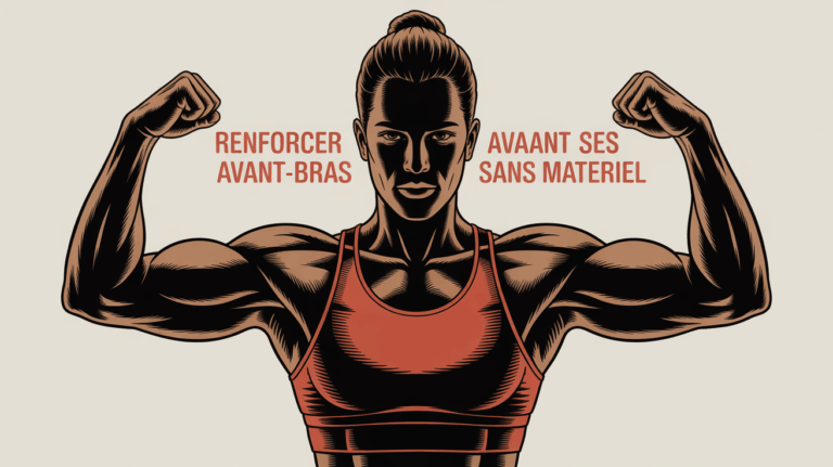 Silhouette sport avant-bras musclés, mouvement poignet, renforcement grip