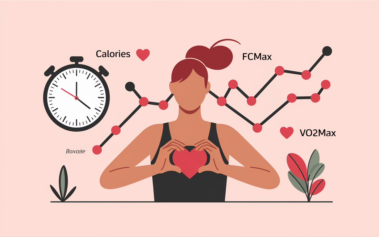 illustration critères cardio VO2max FCmax calories
