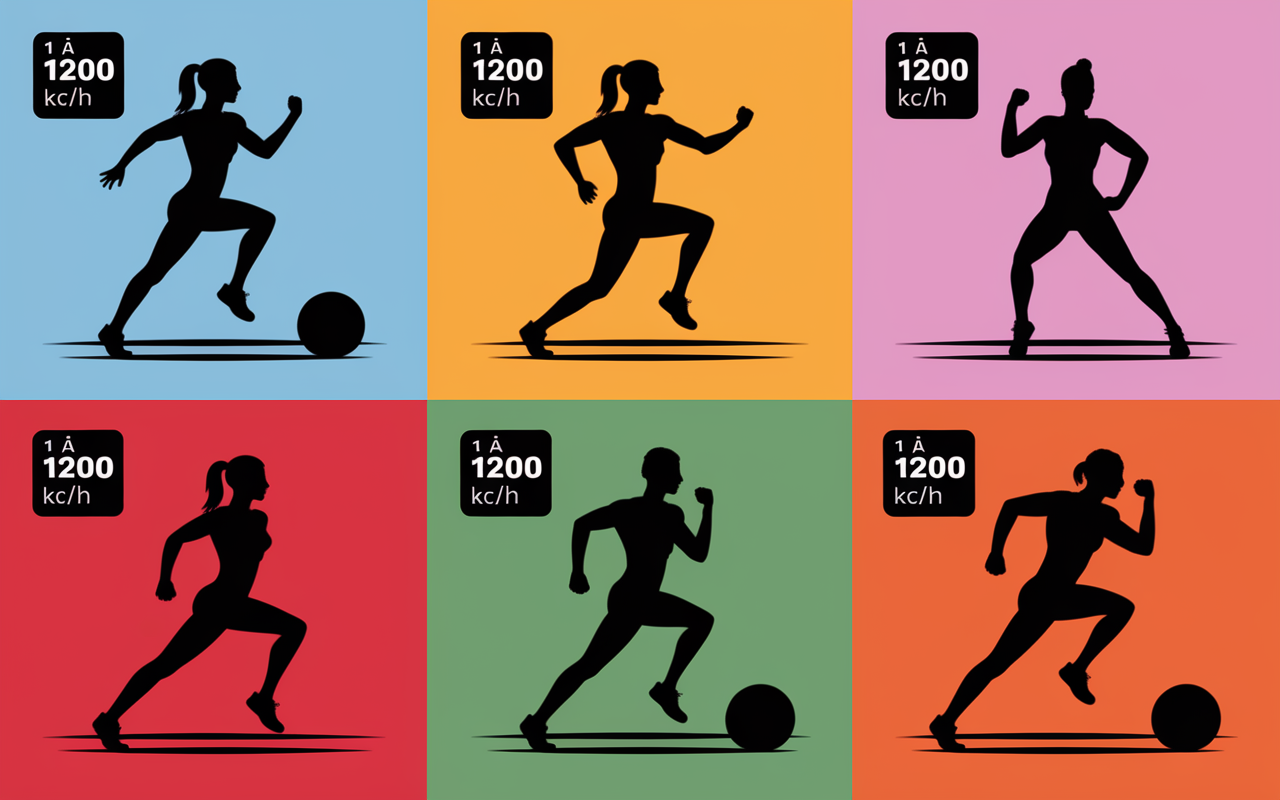 tableau stylisé top 10 sports cardio dépenses caloriques