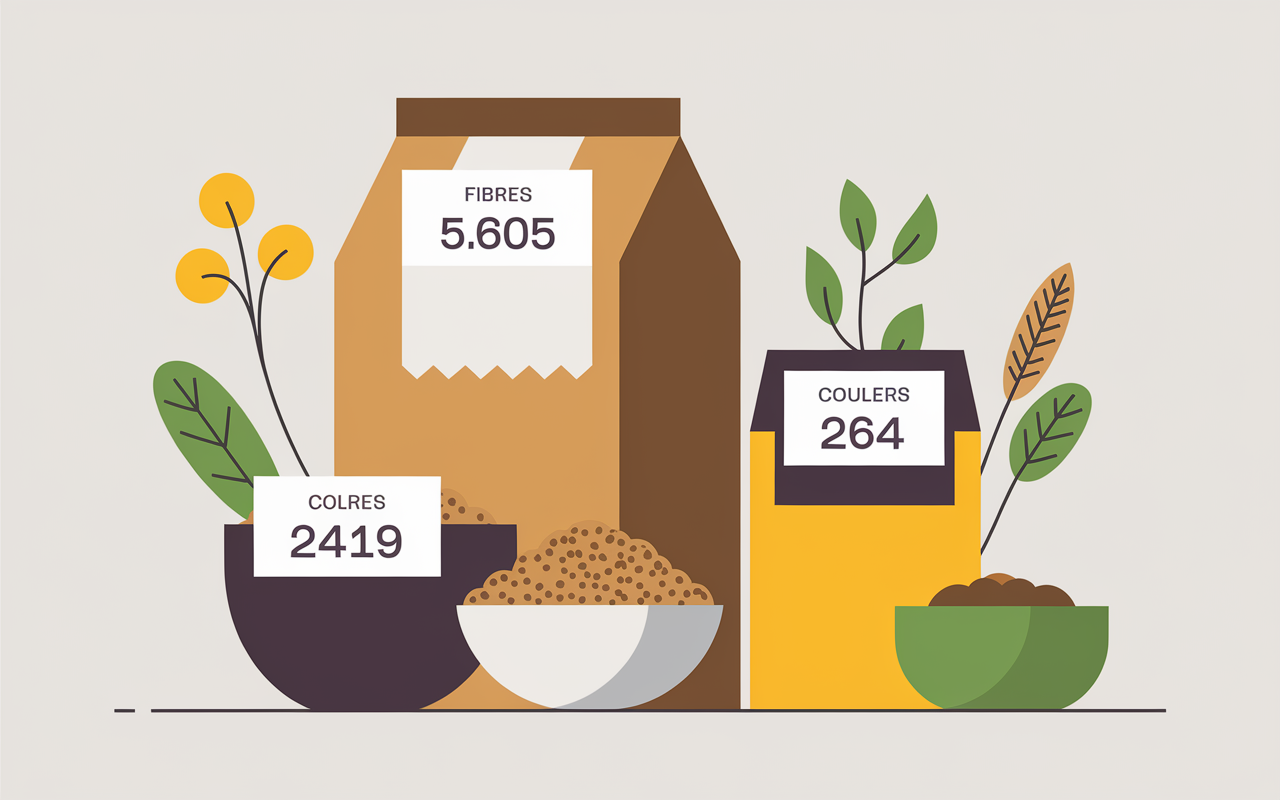 tableau nutrition comparatif meilleures cereales regime