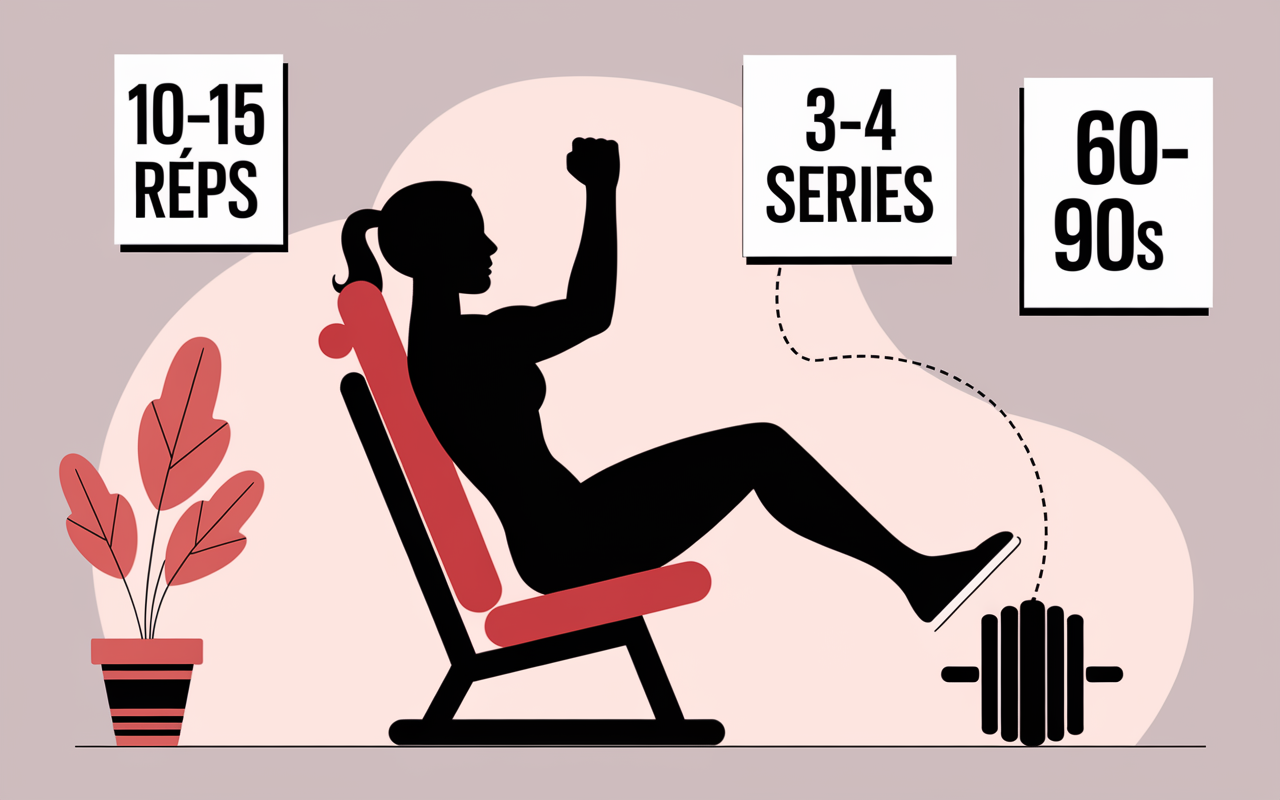 Position correcte et étapes rowing assis à la poulie pour le dos