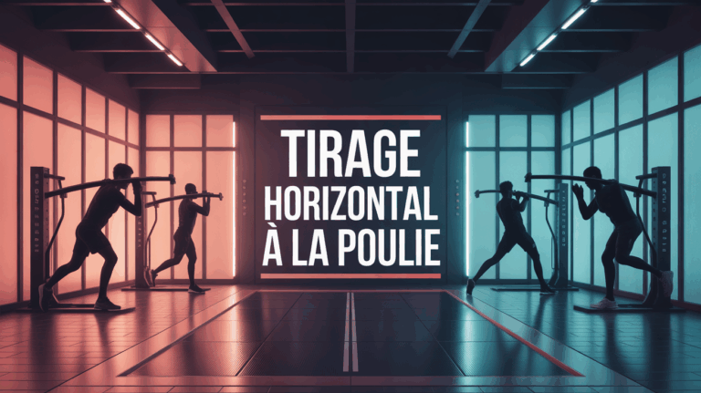 machine tirage horizontal poulie vue salle de sport