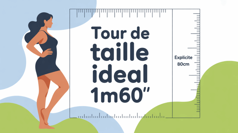 tour de taille ideal 1m60 femme mesure 80 cm