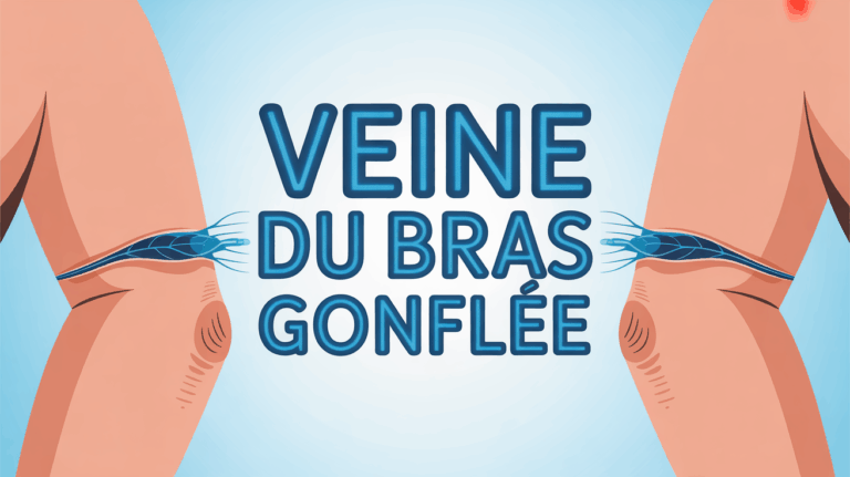 illustration veine du bras gonflée apparente