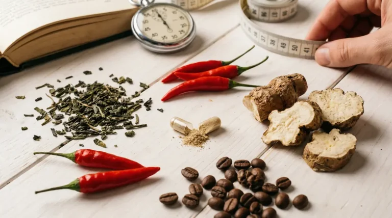 ingredients naturels bruleur de graisse photo realiste
