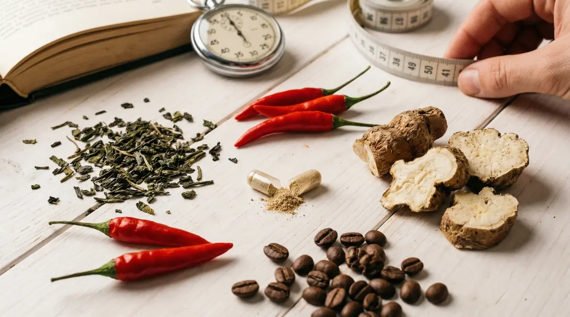ingredients naturels bruleur de graisse photo realiste