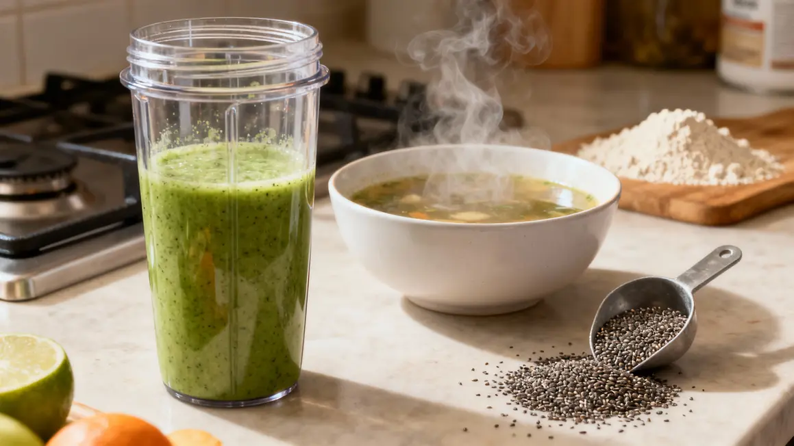 Shake protéines bouillon smoothie boisson minceur efficace