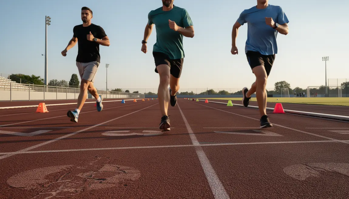 Calcul VMA athlétisme avec montre GPS plots progression
