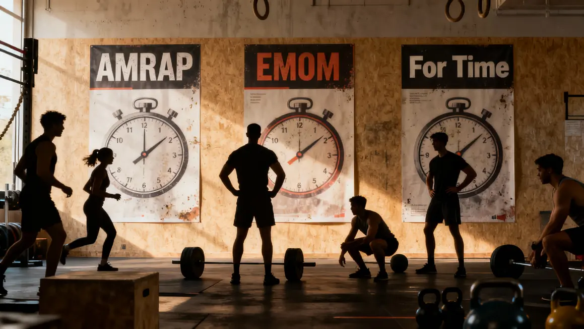 Formats WOD poids de corps mur tableau structuré
