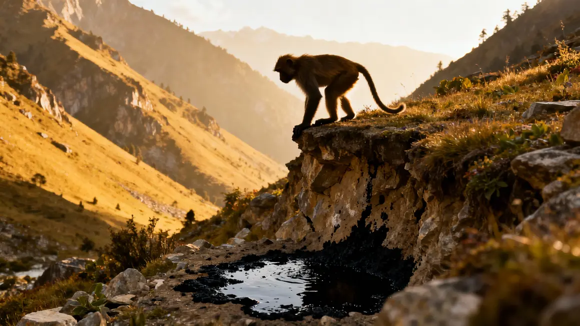 Montagnes Himalaya formation shilajit singe