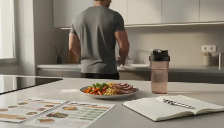 Plan nutrition prise de masse assiette menu carnet