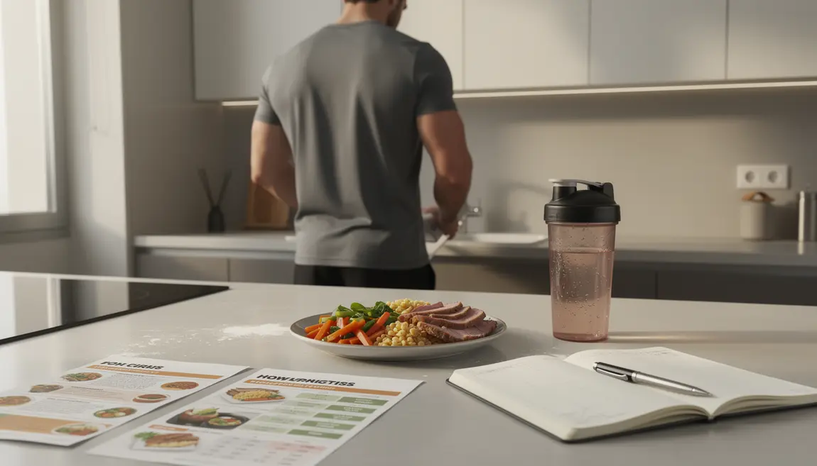 Plan nutrition prise de masse assiette menu carnet