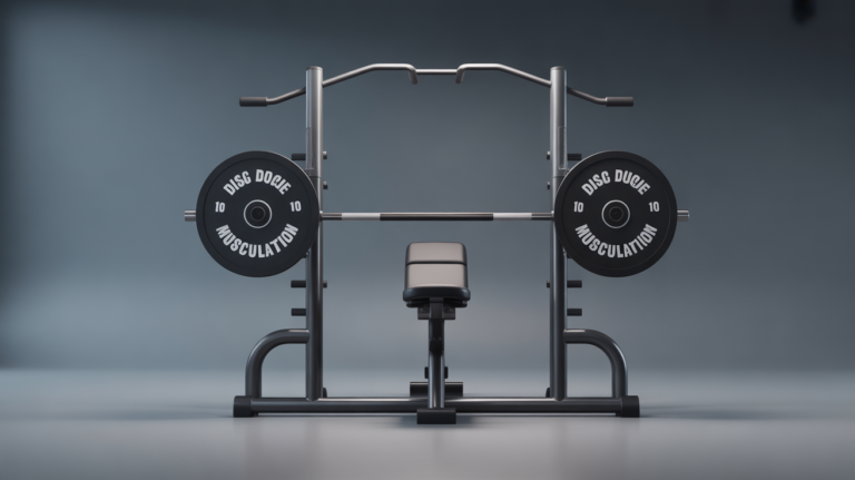 poid 10 kg musculation sur banc vue panoramique