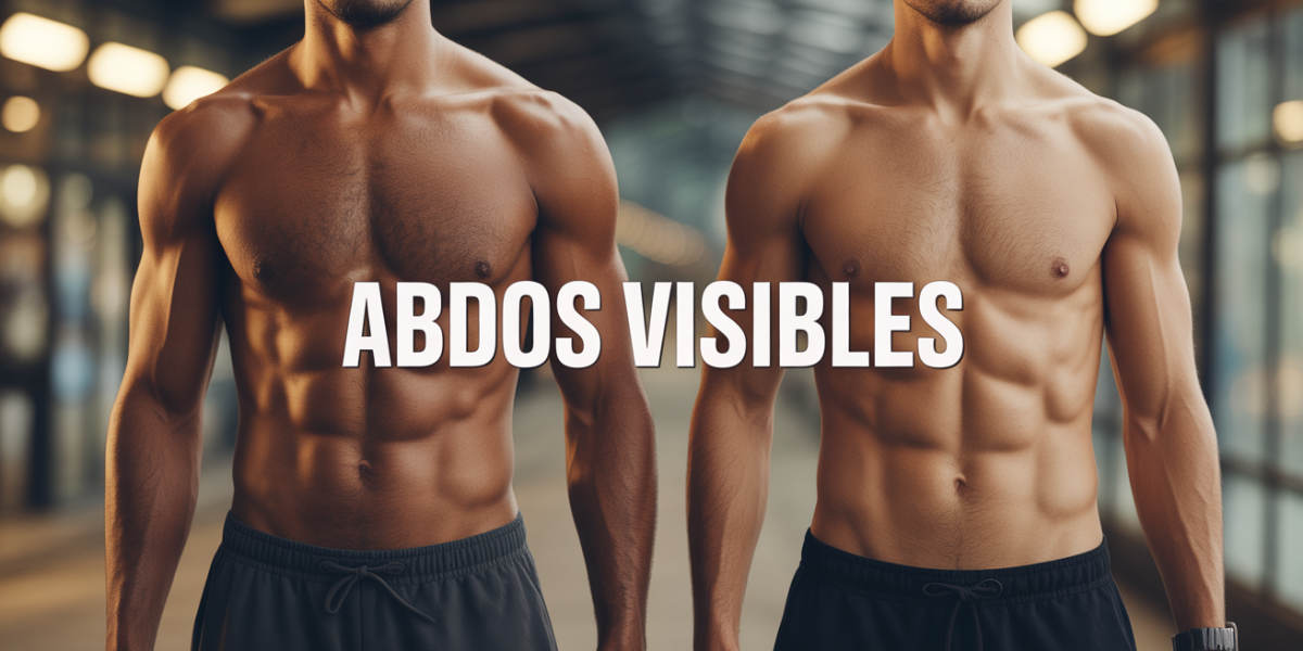 Silhouette torse homme femme abdos visibles