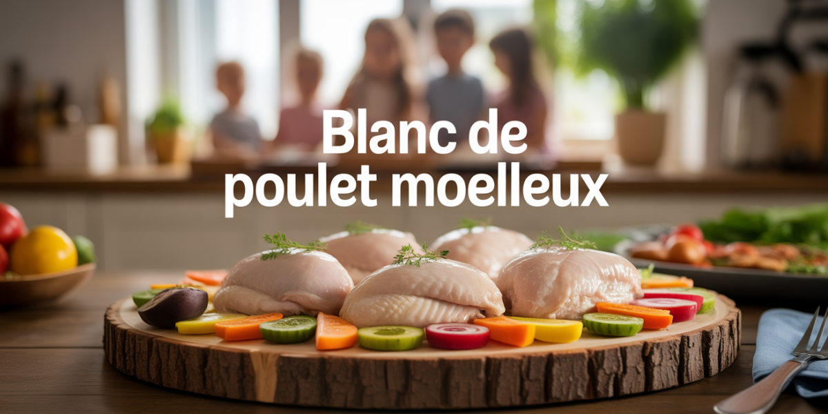 Assiette de blancs de poulet moelleux avec légumes pour repas convivial