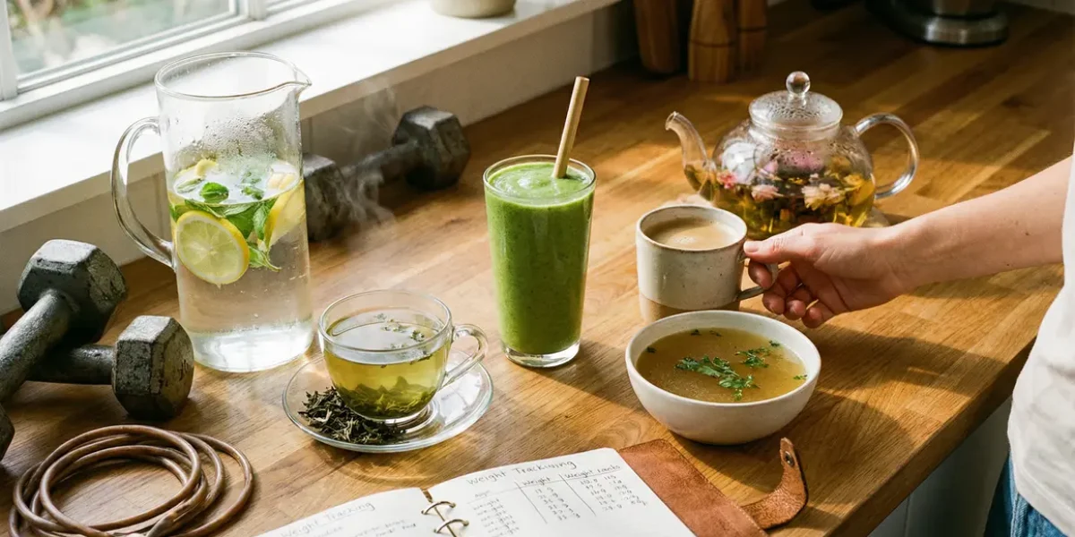 Boissons minceur efficaces sur plan fitness hydratation