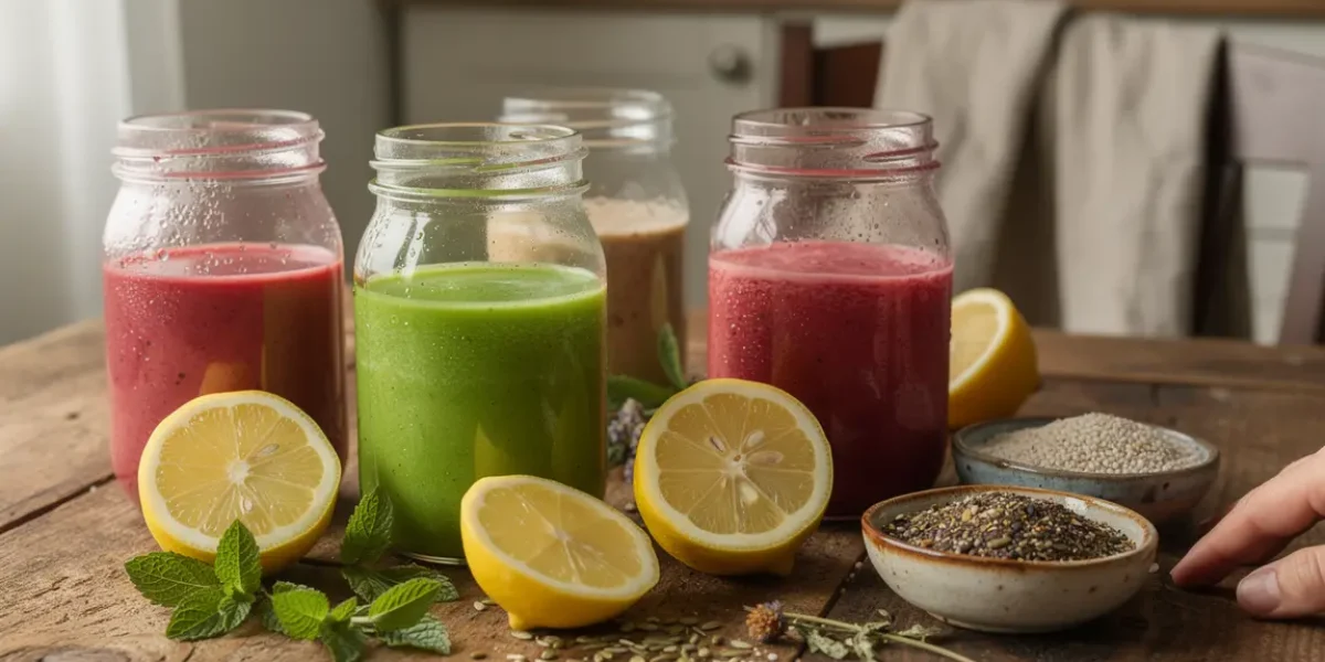 boissons minceur naturelles composition citron menthe gingembre