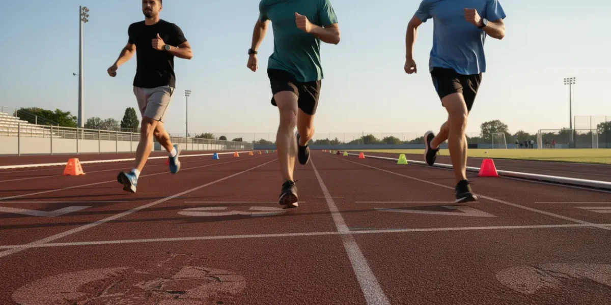 Calcul VMA athlétisme avec montre GPS plots progression