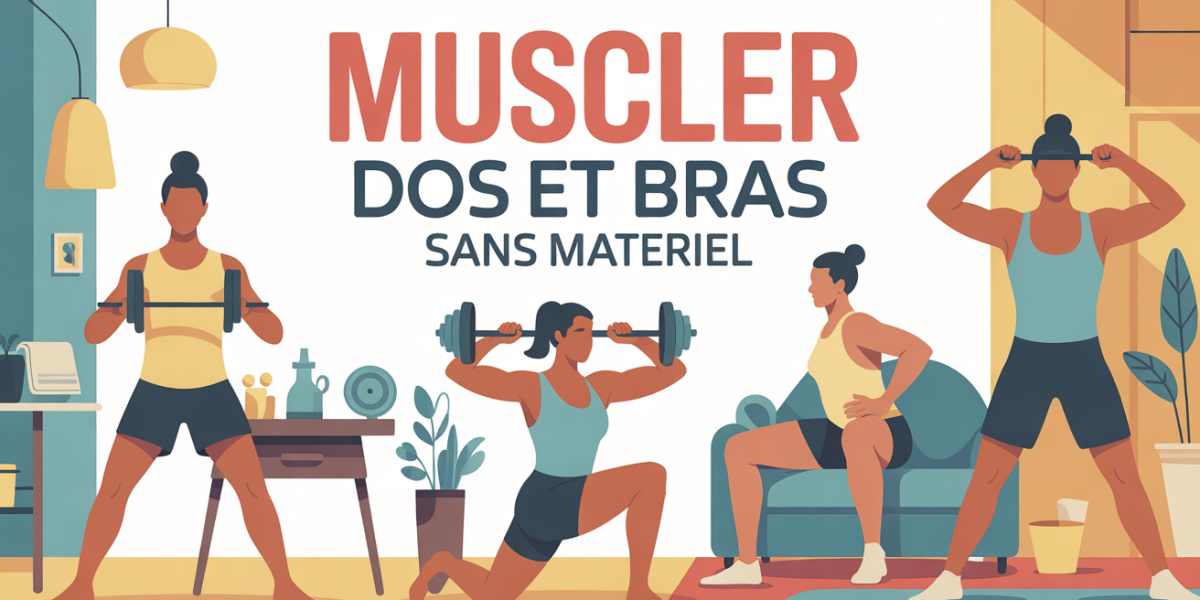 illustration exercices poids du corps sans materiel à la maison