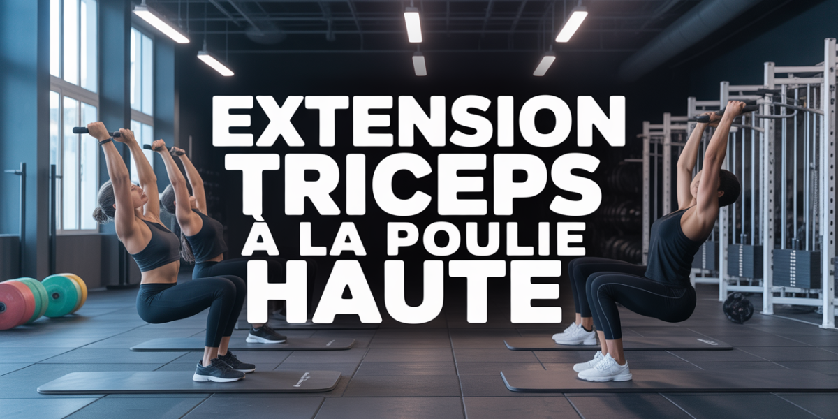 extension triceps poulie haute accessoires universels