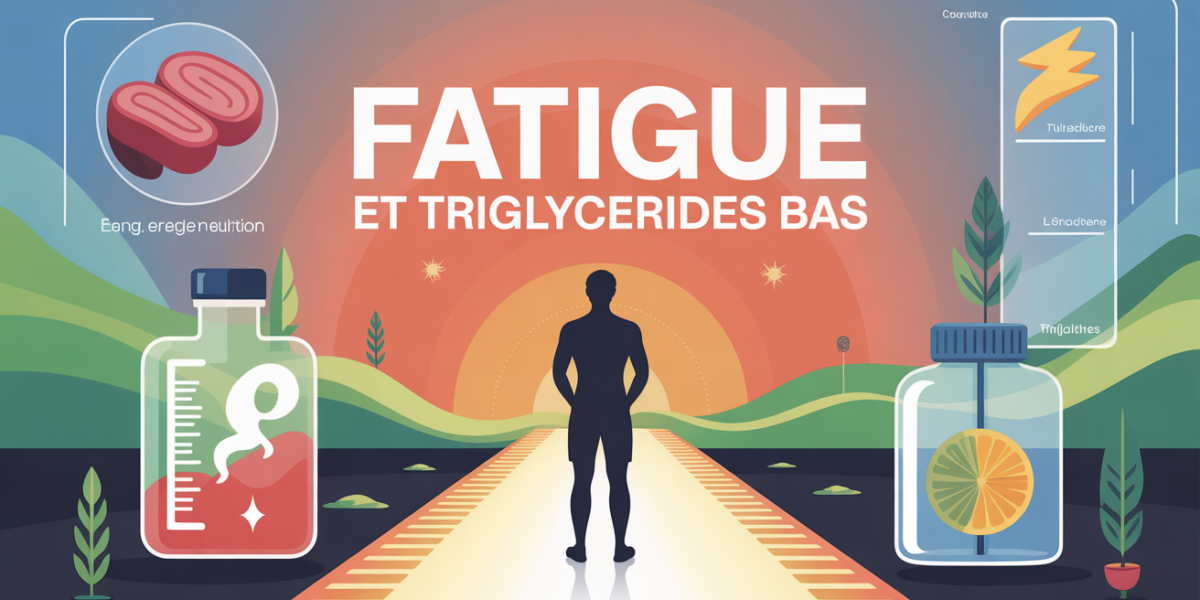 silhouette fatigue triglycerides bas chemin energie