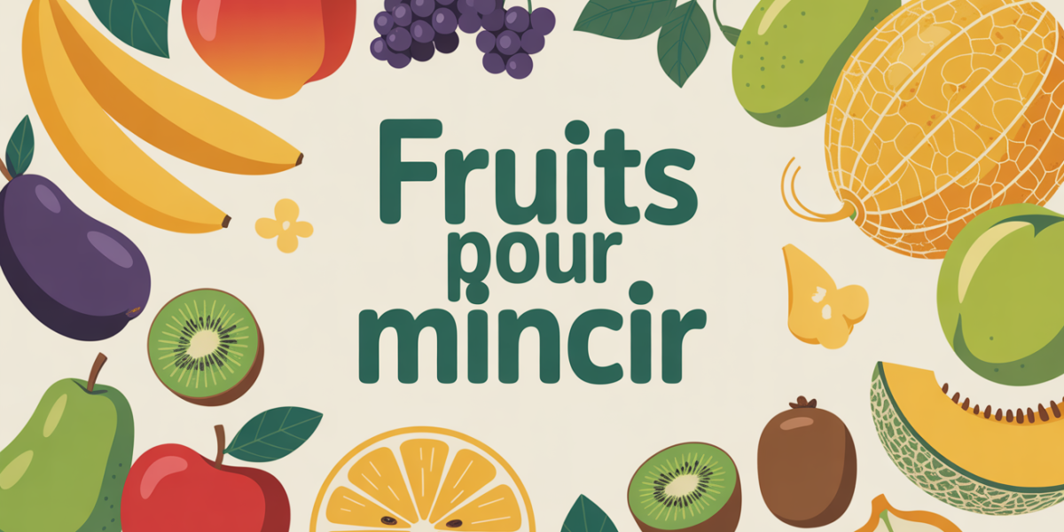 composition de fruits pour mincir avec pommes poires agrumes kiwi baies melon