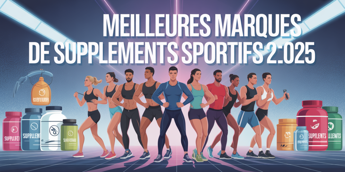 illustration meilleures marques supplements sportifs 2025