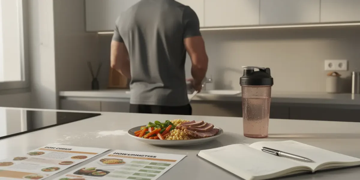 Plan nutrition prise de masse assiette menu carnet