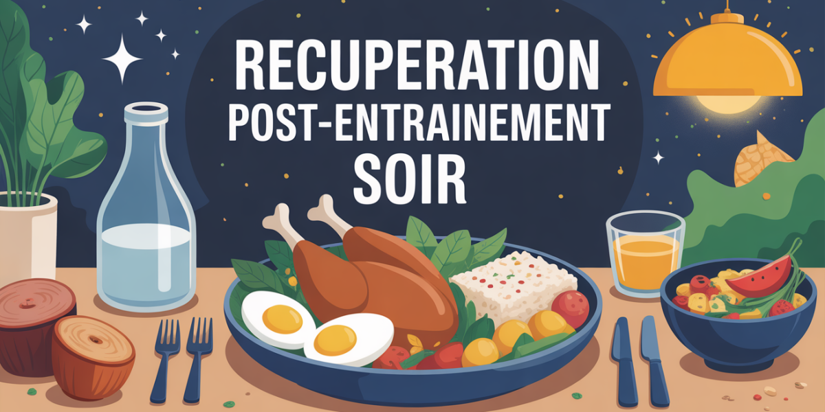 assiette equilibree apres sport soir avec poulet riz legumes