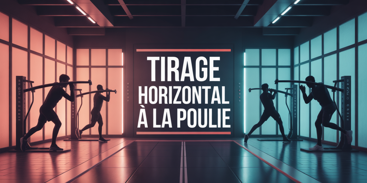 machine tirage horizontal poulie vue salle de sport