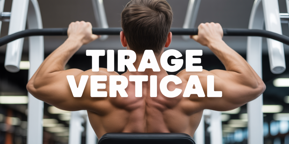 Homme faisant tirage vertical à la machine, muscles du dos visibles