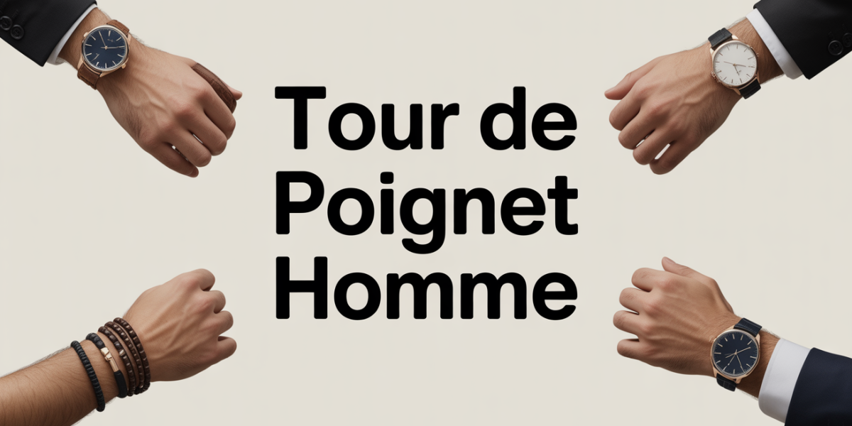 Poignet homme avec bracelets montres ajustés gabarits