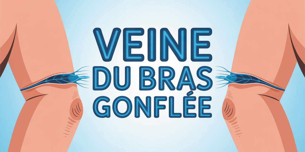 illustration veine du bras gonflée apparente