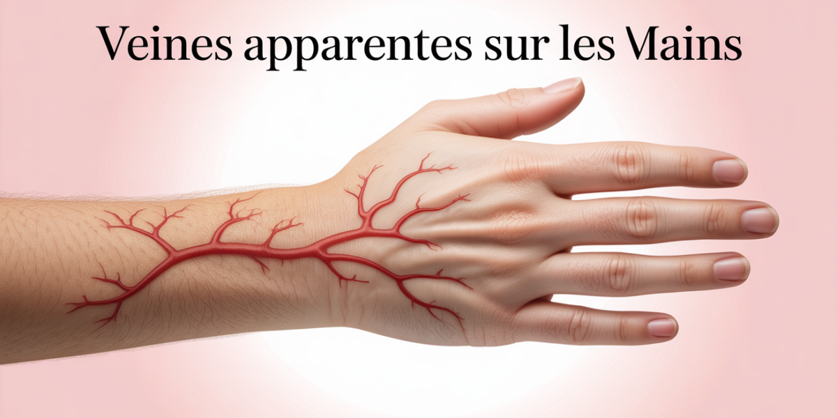 Mains adulte veines apparentes photo médicale