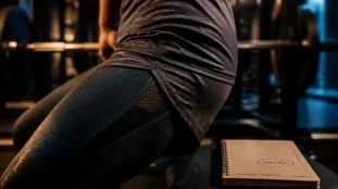 Vêtement musculation technique : legging et t-shirt anti-transpiration en salle de sport